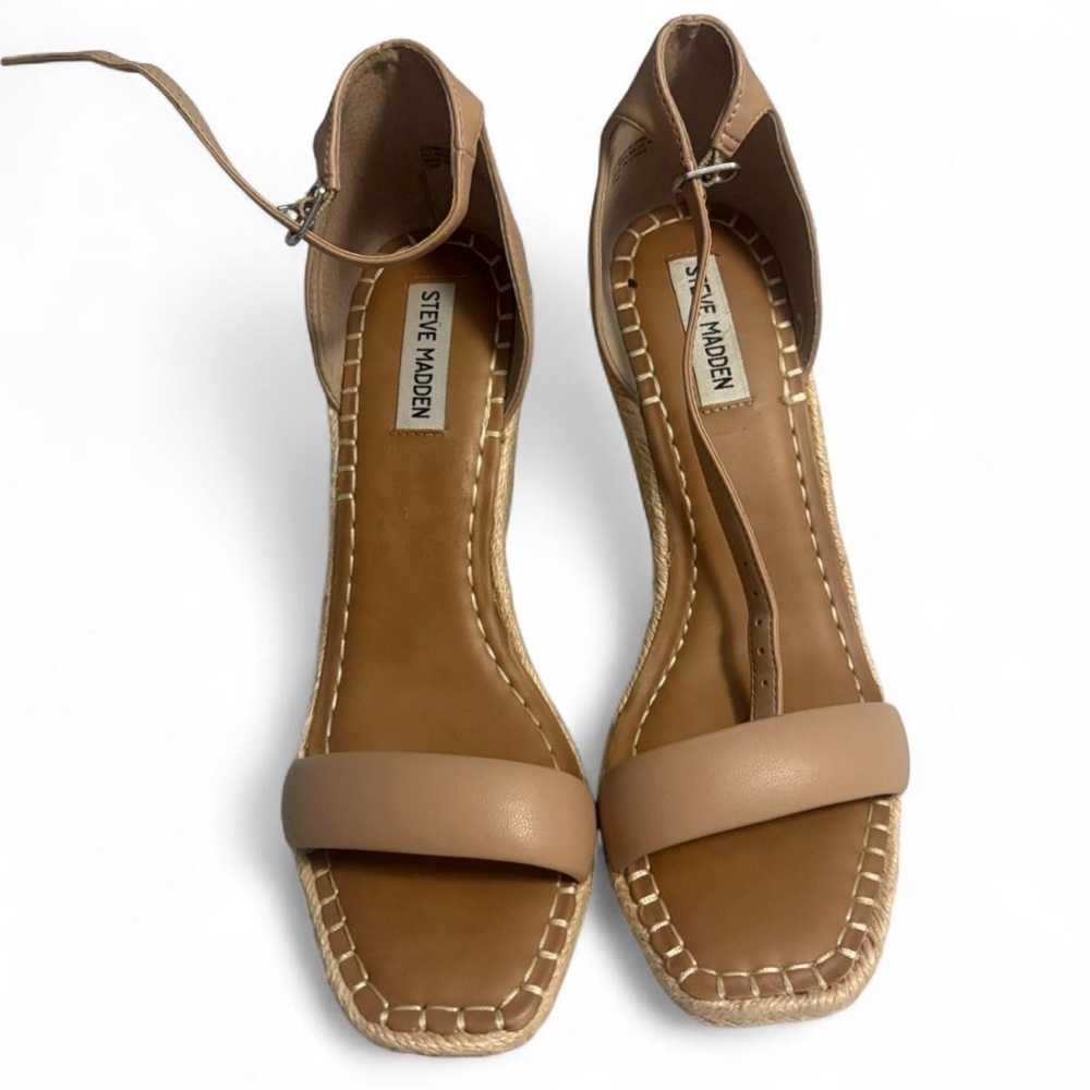 Steve Madden Nude Wedge Sandals